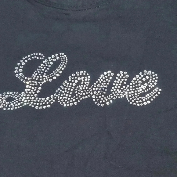 ☆☆☆Shimmery black t shirt - Picture 3 of 5